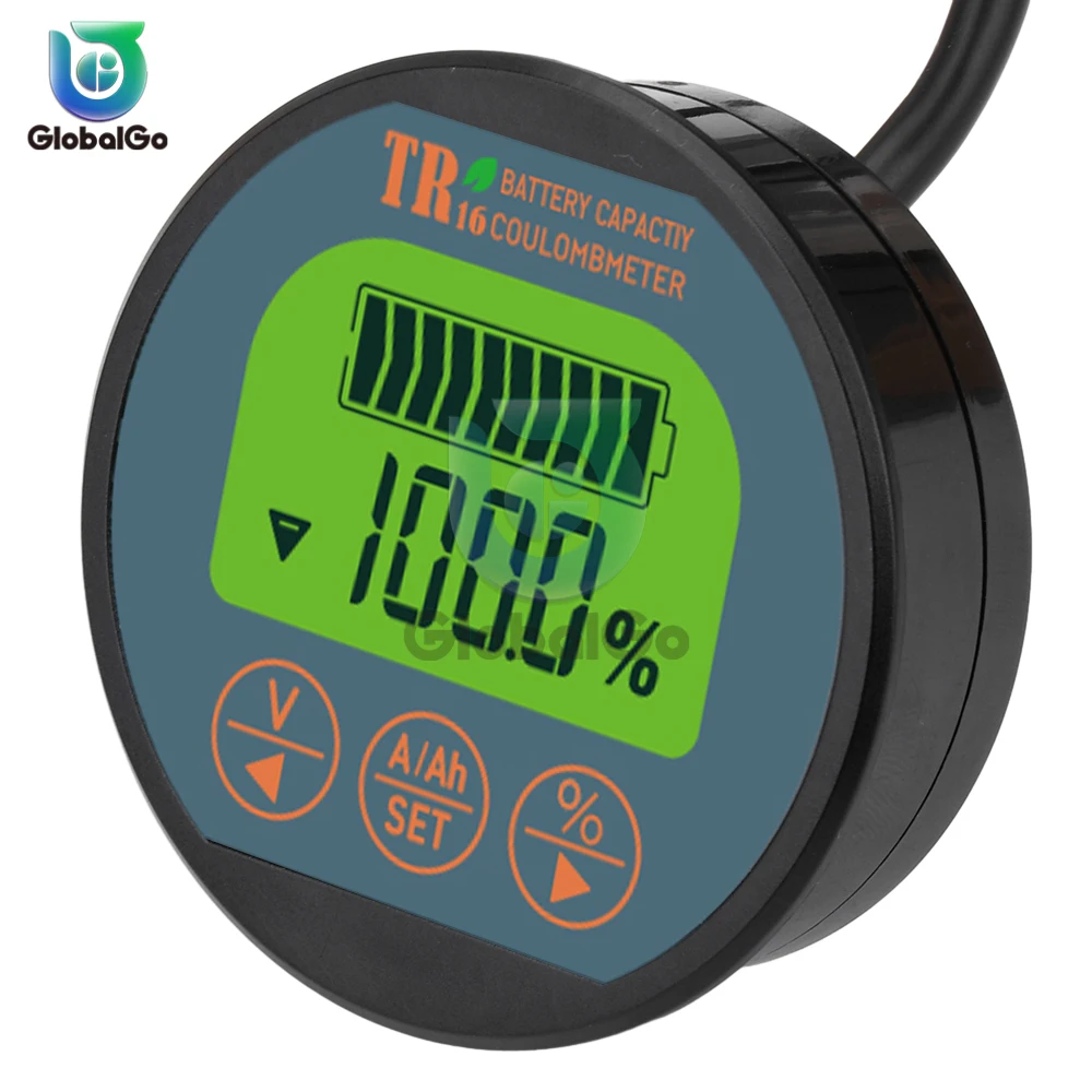 

Тестер емкости аккумуляторов TR16, постоянный ток 8-120 В, 50 А, а, индикатор автомобильного литиевого аккумулятора, водонепроницаемый амперметр, вольтметр