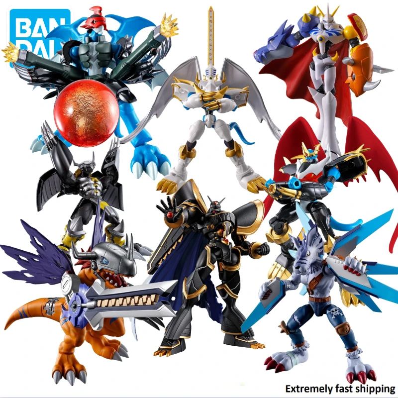 Оригинальная фигурка Digimon Приключения Bandai SHODO Alphamon Императорский драмон аниме модель игрушка коллекционный подарок