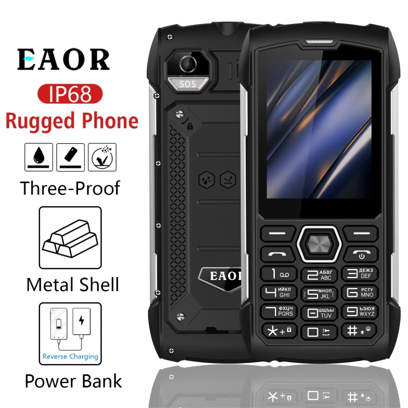 4000mah-power-bank-mobile-phone-ip68-waterproof-rugged-flashligh-push-button-cell-phone-unlocked-fm-torch-cheap-shockproof