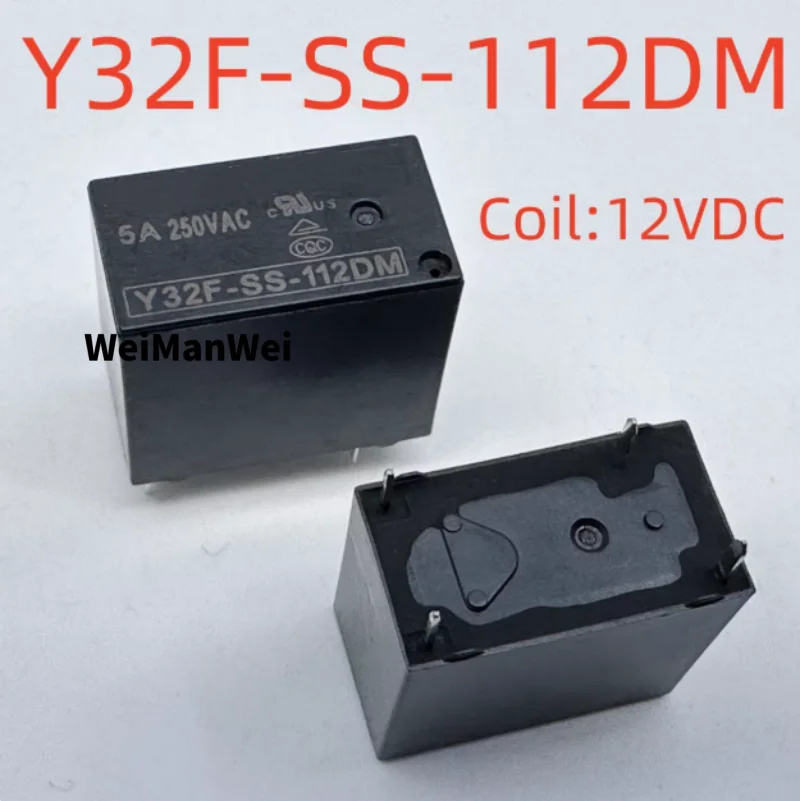 15개 브랜드의 새로운 오리지널 4핀 5A/10A 릴레이 Y32F-Ss-112Dm/105Dm/112Hm 32F-1A