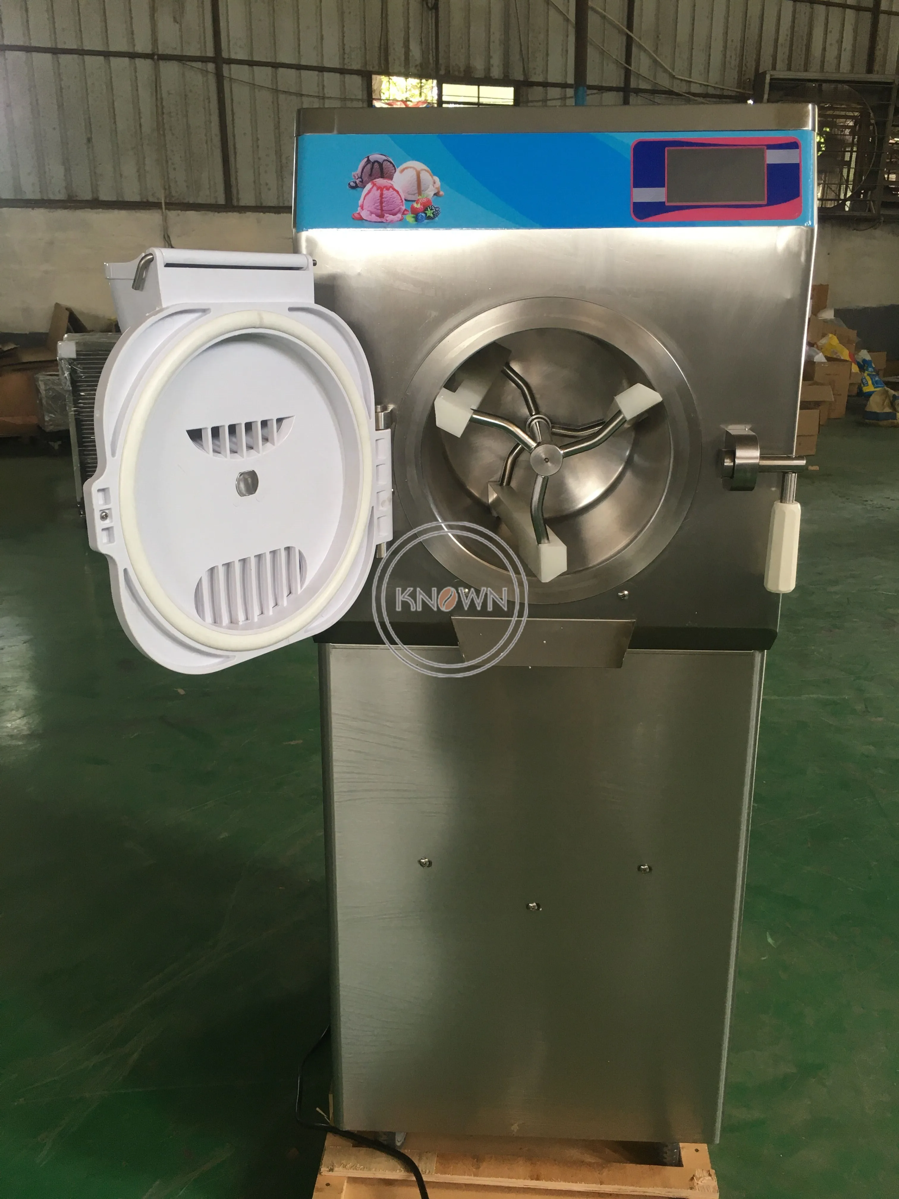 Hard Ice Cream Refrigeration Machine 2800W Big Capacity Gelato Maker 10.1L