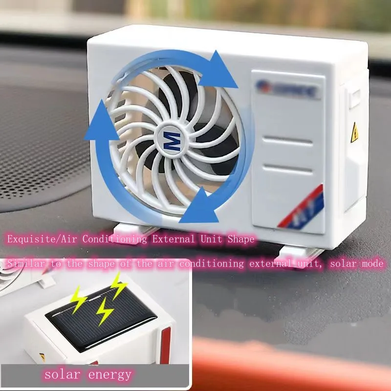 Solar Automatic Rotation Car Air Freshener Air-conditioning Fragrance With  Box Car Perfume Auto Clip Auto Interior Decoration