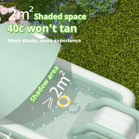 Piscine gonflable avec toboggan aquatique pour jardin, fête en plein air, piscine pliable pour enfants, adultes, famille, piscines en PVC 4