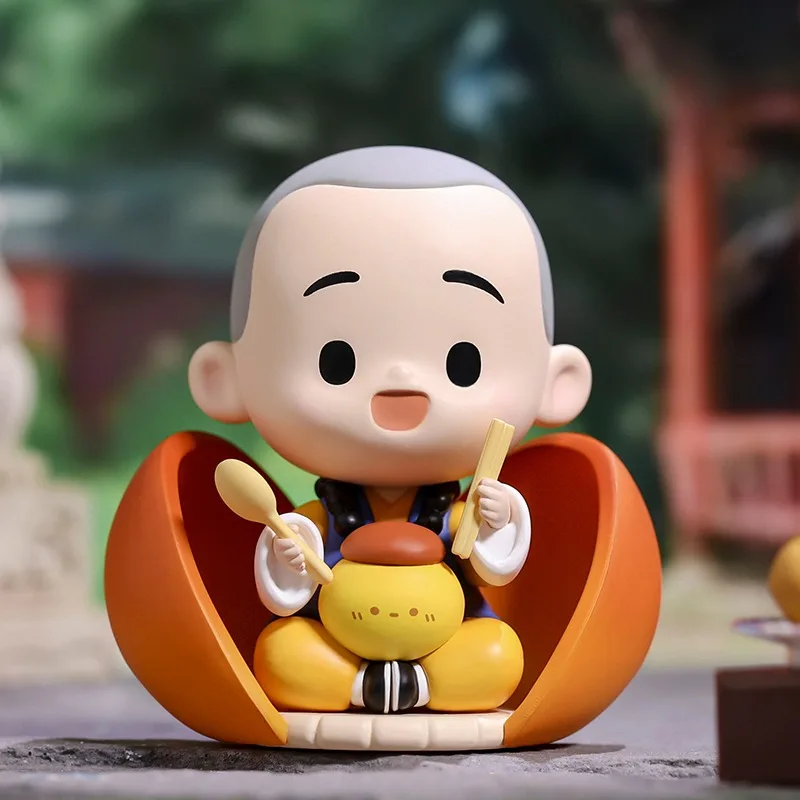 POP MART The Little Monk Yichan серия с китайскими деликатами коллекционные милые фигурки