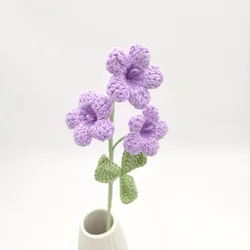 Charming Handmade Crochet Flower Bouquet - Perfect for Home Decor and Mother's Day Gift (Purple)