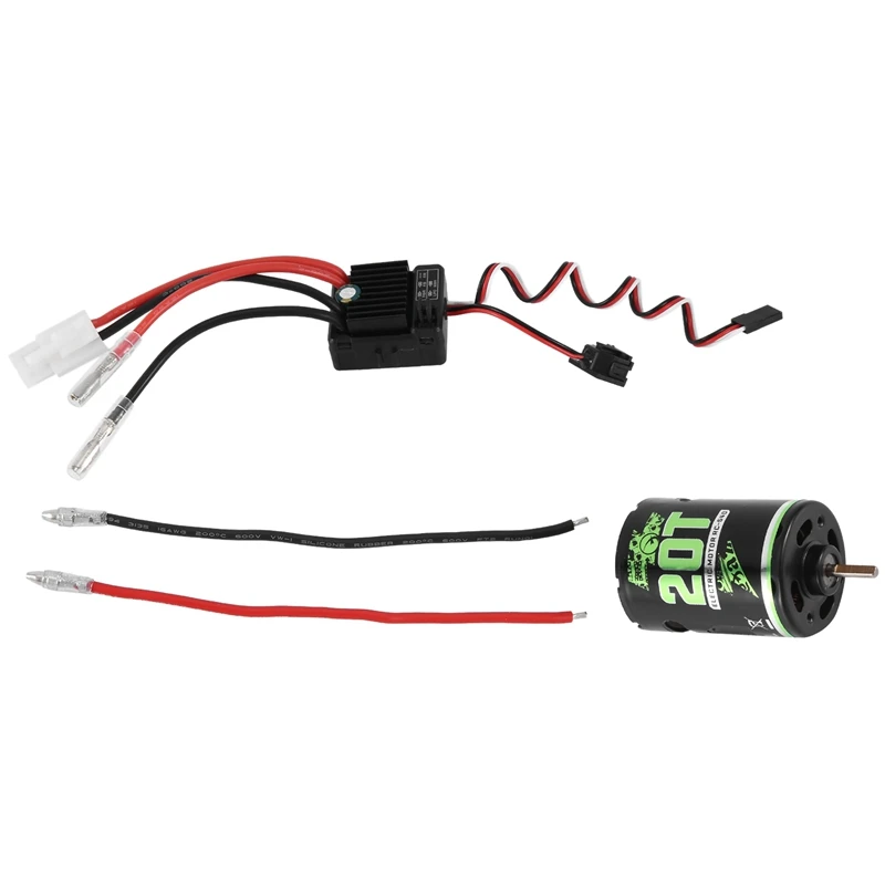 IDUD 540 Brushed Motor With 1060 Brushed ESC 60A 2-3S Lipo Waterproof Electric Speed Controller For RC 1/10 Car