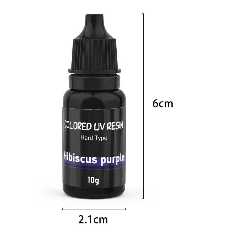 UV resin glue 17 colors UV resin glue 10ml epoxy glue hard ultraviolet curing DIY UV color resin jewelry making quick drying clear