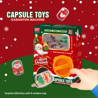 Claw Machine for Kids, Child Fun Egg Twisting Machine Toys Capsule Surprise Gift, Christmas Toy for Kids, Christmas Doll Machine 1