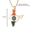 India Map Flag Pendant Necklaces Indian Jewelry 2