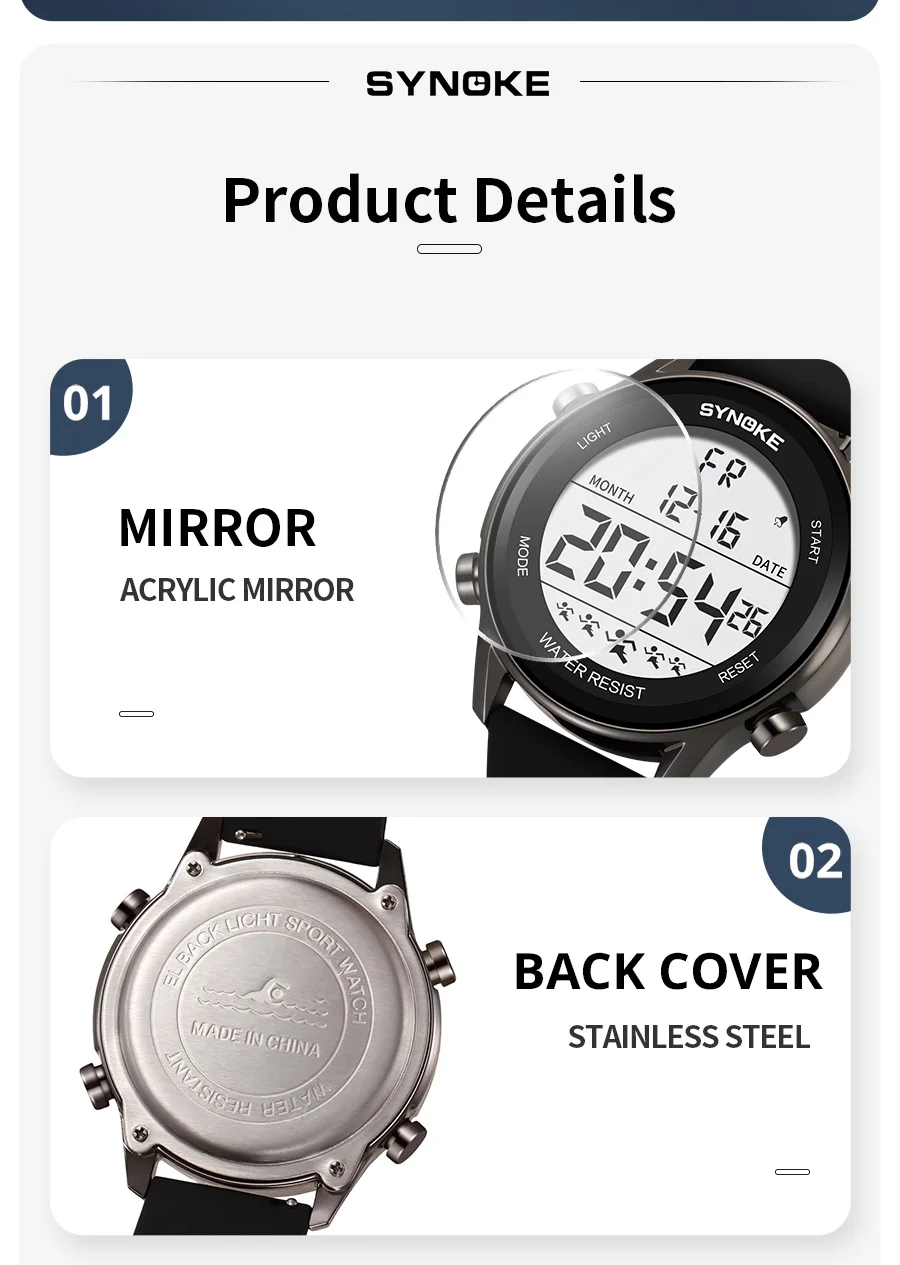 SYNOKE Men's Watch