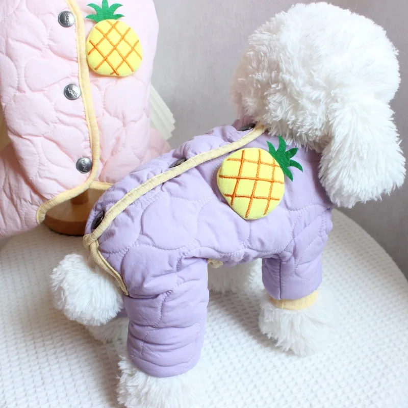 

Thickened Velvet Autumn Winter Pet Clothing Fashionable Casual Stitching Four-legged Clothing Solid Warm Designer Dog Clothes