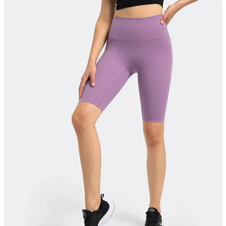 

LuluLogo Women Align High Waist Tight Shorts 10" No Awkwardness Line Running Fitness Sports Pants High Wais Slimming Yoga Pants