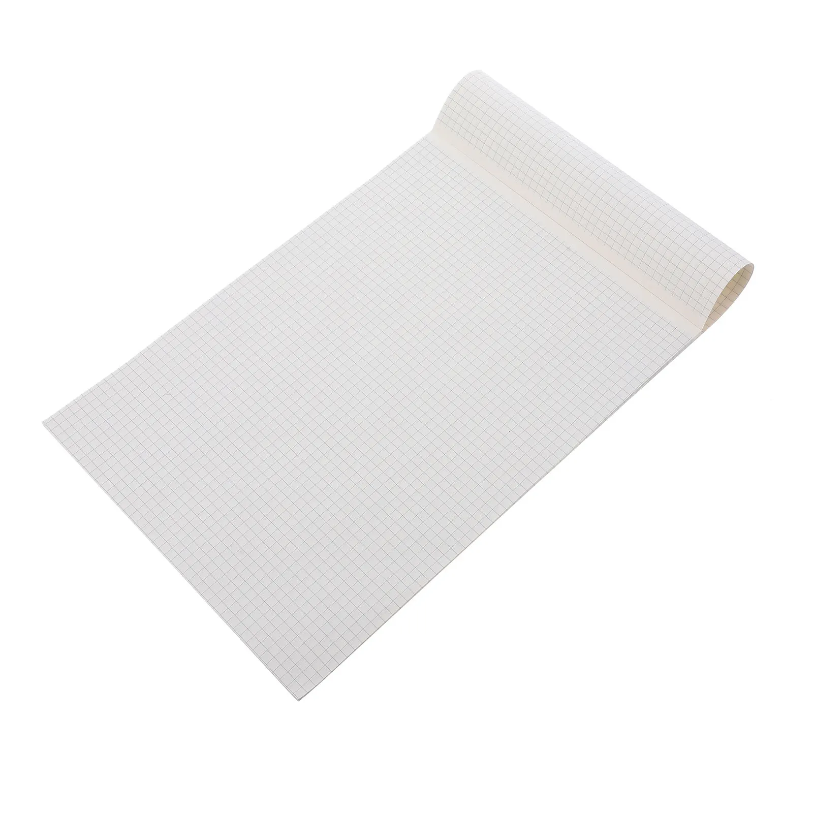 Quaderno a Quadretti Spessi da 40 Fogli, Layout Chiaro, Carta a Griglia Bifacciale, Blocco per Disegno Tecnico, Carta per Matematica e Disegno - immagine 2