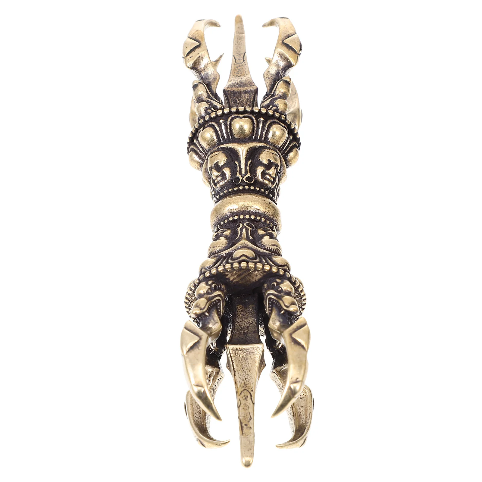 

Utensil Ornament Style Brass Decor Vajra Pestle Adornment Chic Novel Artware Home Craft