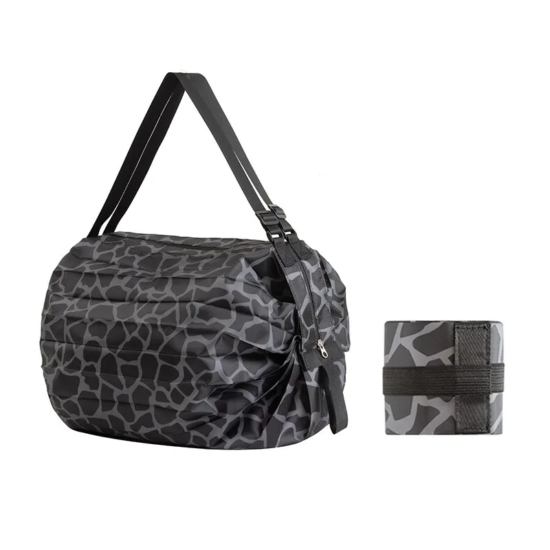 Foldable Camouflage Nylon Shopping and Travel Tote Bag with Handle