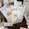 Journal GO 50sheets Creative Vintage Memo Pads Scrapbooking Collage Stationery Junk Journal Retro Notes Paper for School Office 1