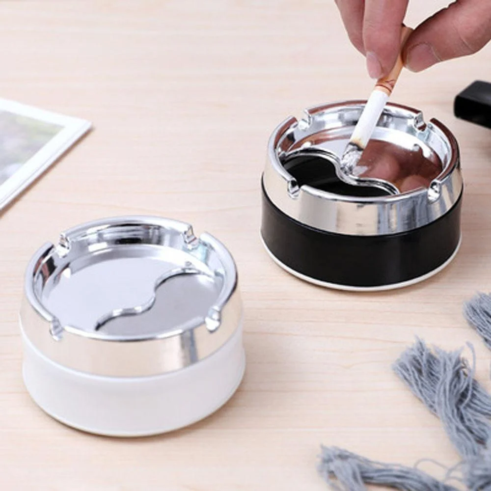 1 Pcs Creative Household Detachable Cigarette Ashtray Portable Mini Rotatable Lid Ashtray(Not Including Cigarette ) portable ashtray cigarettes ashtray