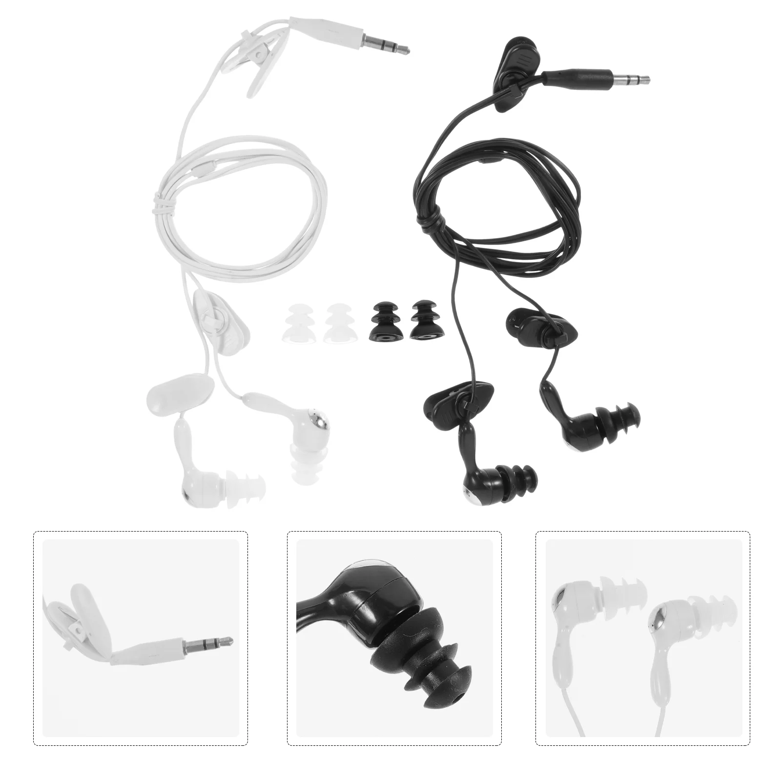 

2pcs Multi-use Underwater Ear Plug Earphones for Surfing Diving Swimming