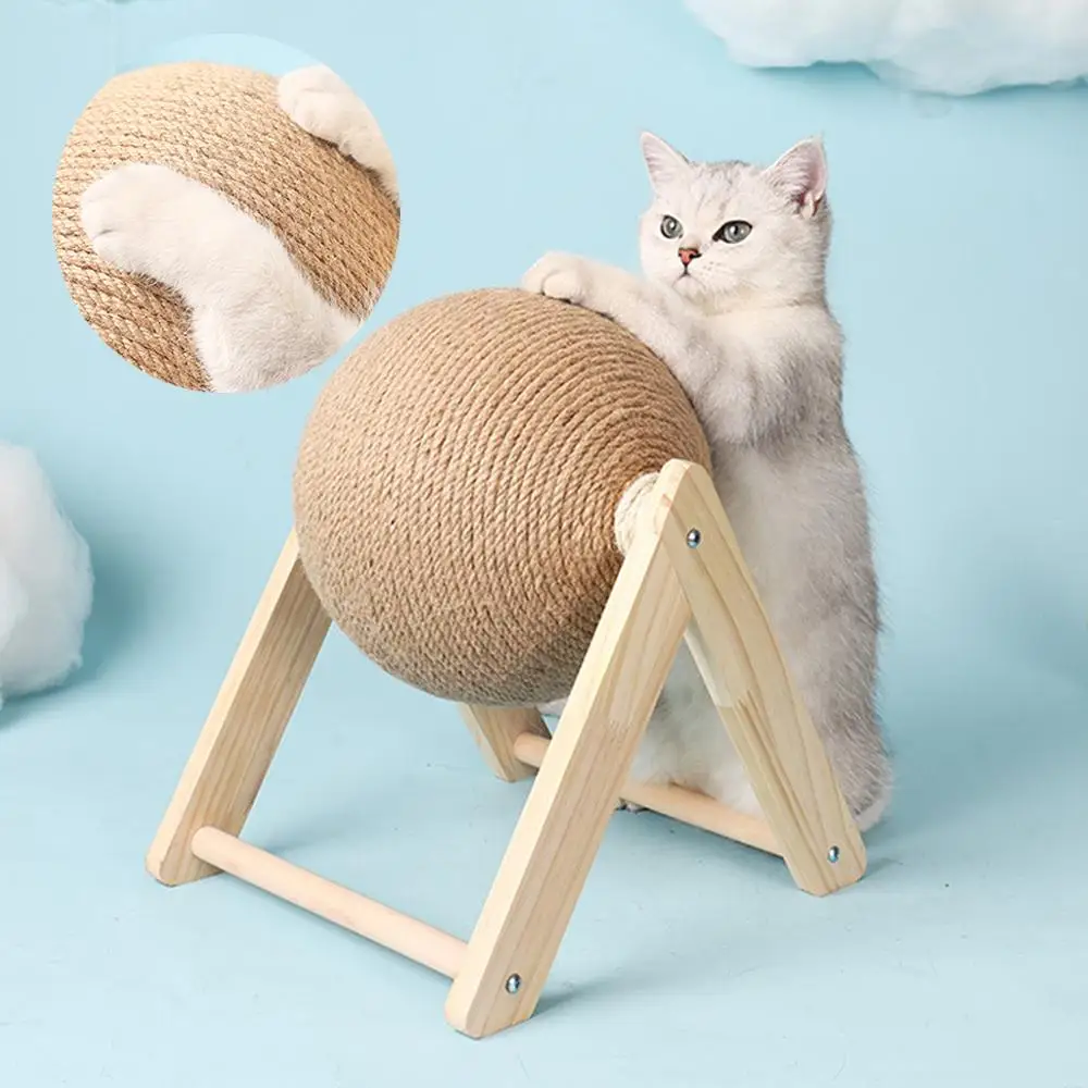 

Cat Scratcher Toy Pet Scratching Ball Kitten Sisal Rope Cat Scraper Wear-Resistant Claw Sharpener Furniture Cat Sofa Protector