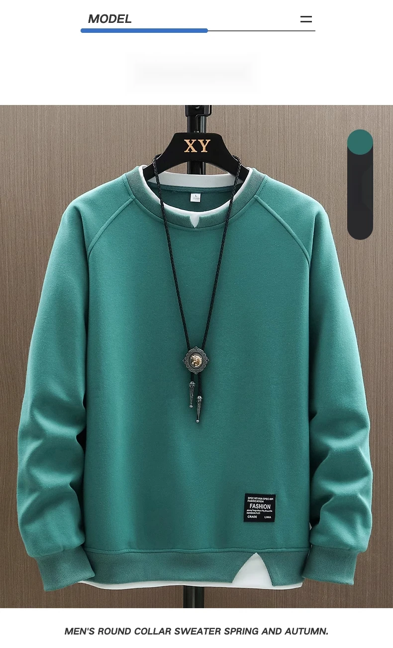 Herren Langarm Pullover Rundhals Herbst Strickpullover Modern_voghion.com