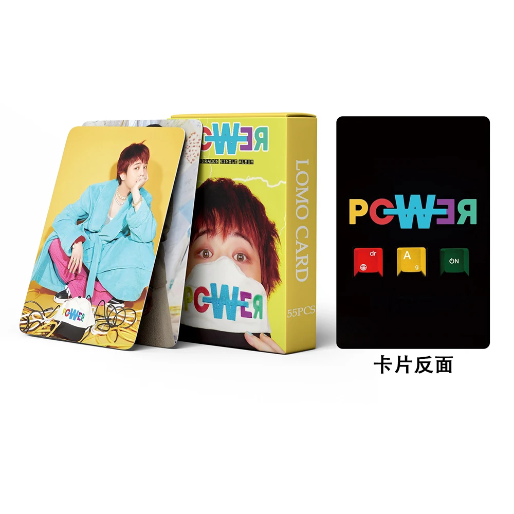 55Pcs/Set Kpop G-Dragon POWER Album Photocards Bigbang