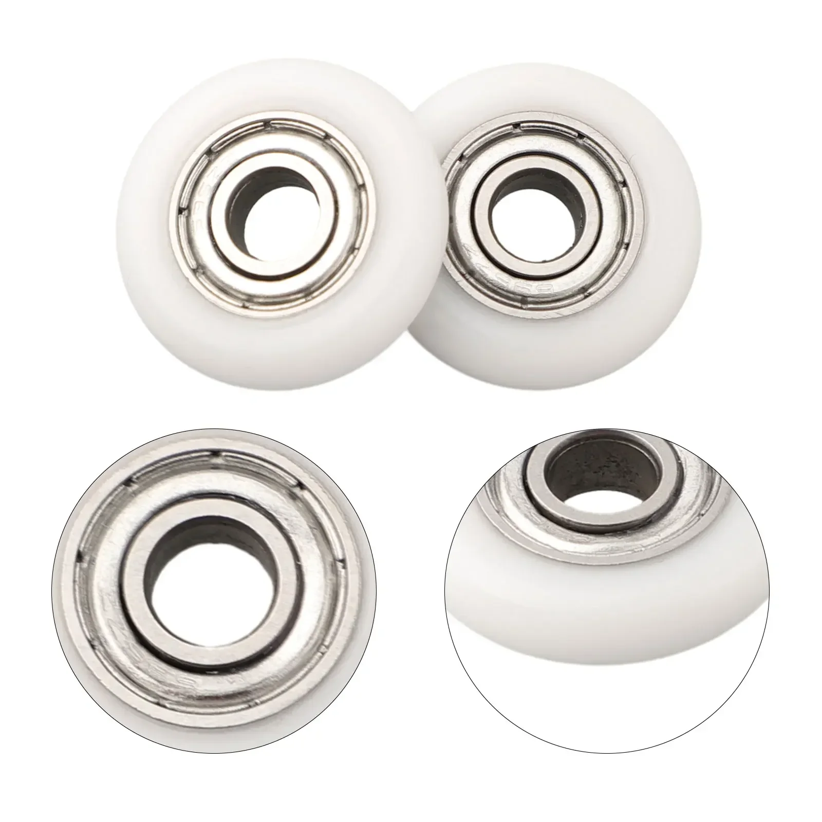 10Pcs Shower Door Roller Runner Wheels Replacement White Shower Room Pulley 19/23/25mm Wheel Diameter For Most Enclosures
