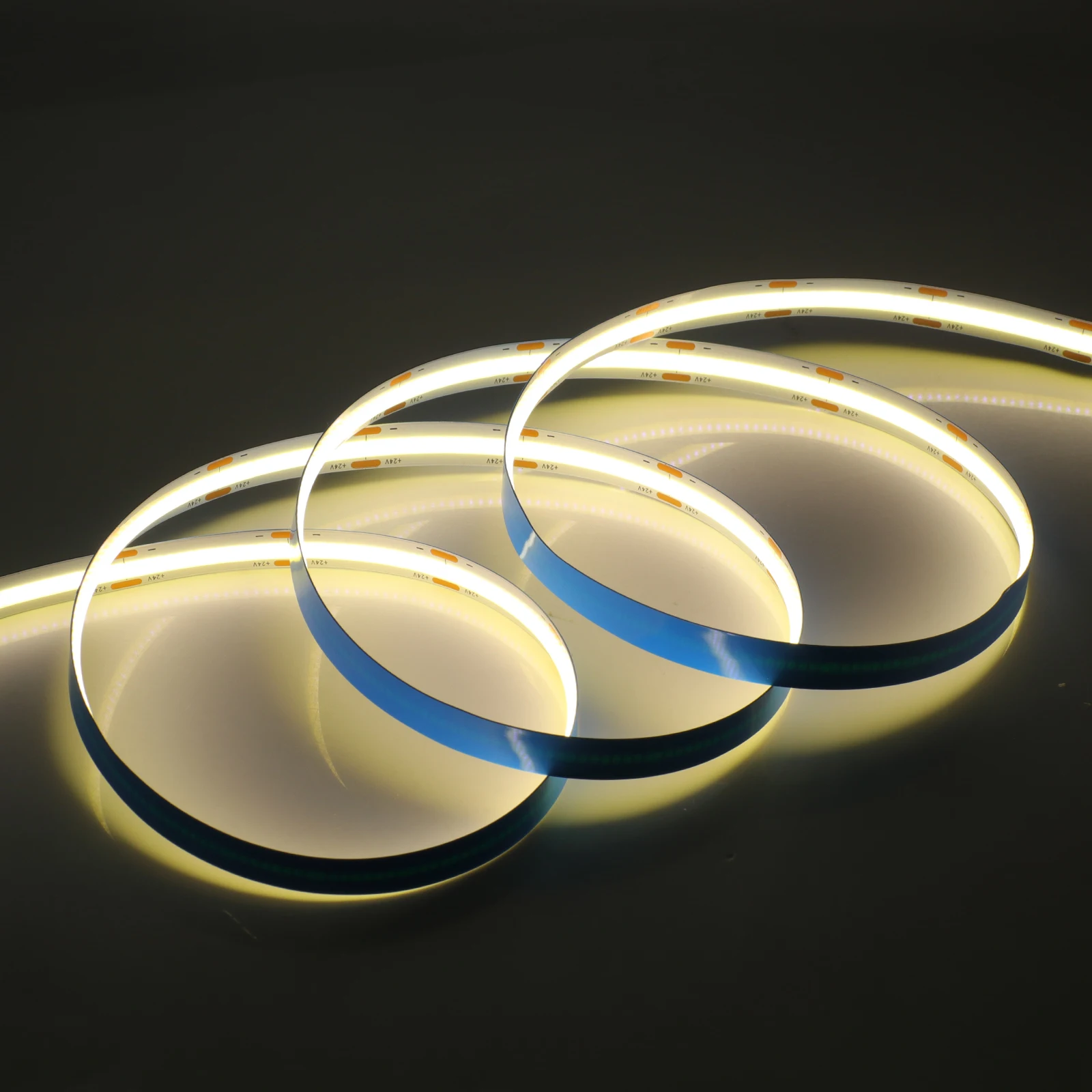 Boarda COB LED Streifen 24V, 5m – 320/384/528 LEDs/m, Dimmbar, Natürliches Weiß 4000K | Für Regale & Deko
