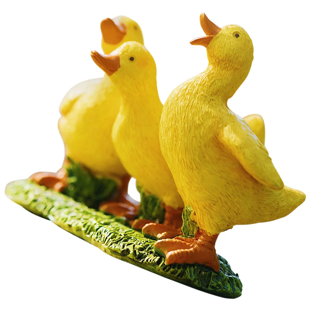 

Home Duck Figurine Living Room Duck Decor Resin Animal Decor Office Desktop Decor