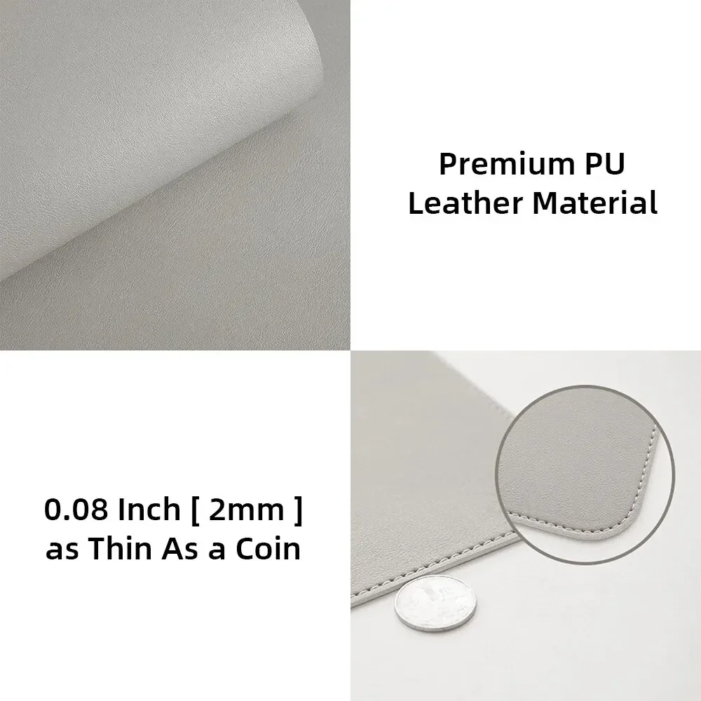 1 Pcs Large Size 60*30mm Office Desk Protector Mat PU Leather Waterproof Mouse Pad Desktop Keyboard Desk Pad Gaming Mousepad 3