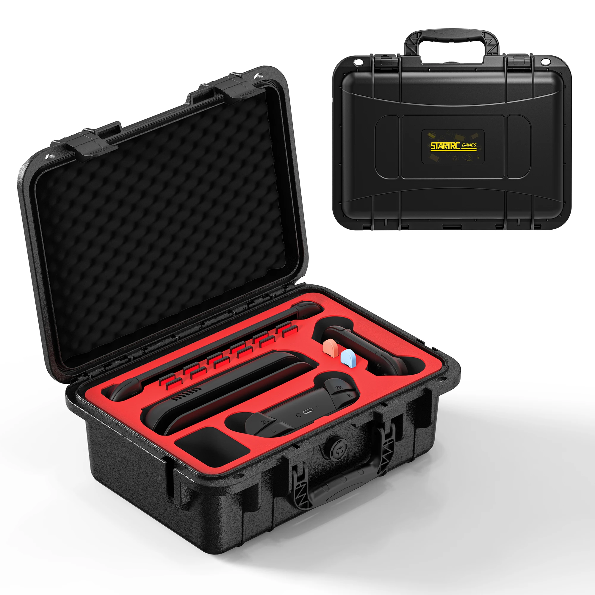 Nintendo Switch 本体 + キャリングケース + 収納ボックス Switch マリオ ケース 収納バッグ 大容量 本体 持ち運び