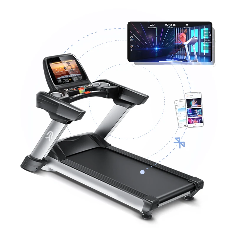 

luxury commercial treadmill ac motor fitness treadmill machine gym treadmill with YIFIT APP electric running machine