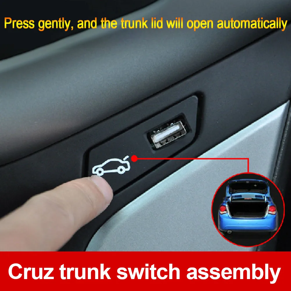 Car Trunk Button Switch Assembly with USB Port for Easy Installation
