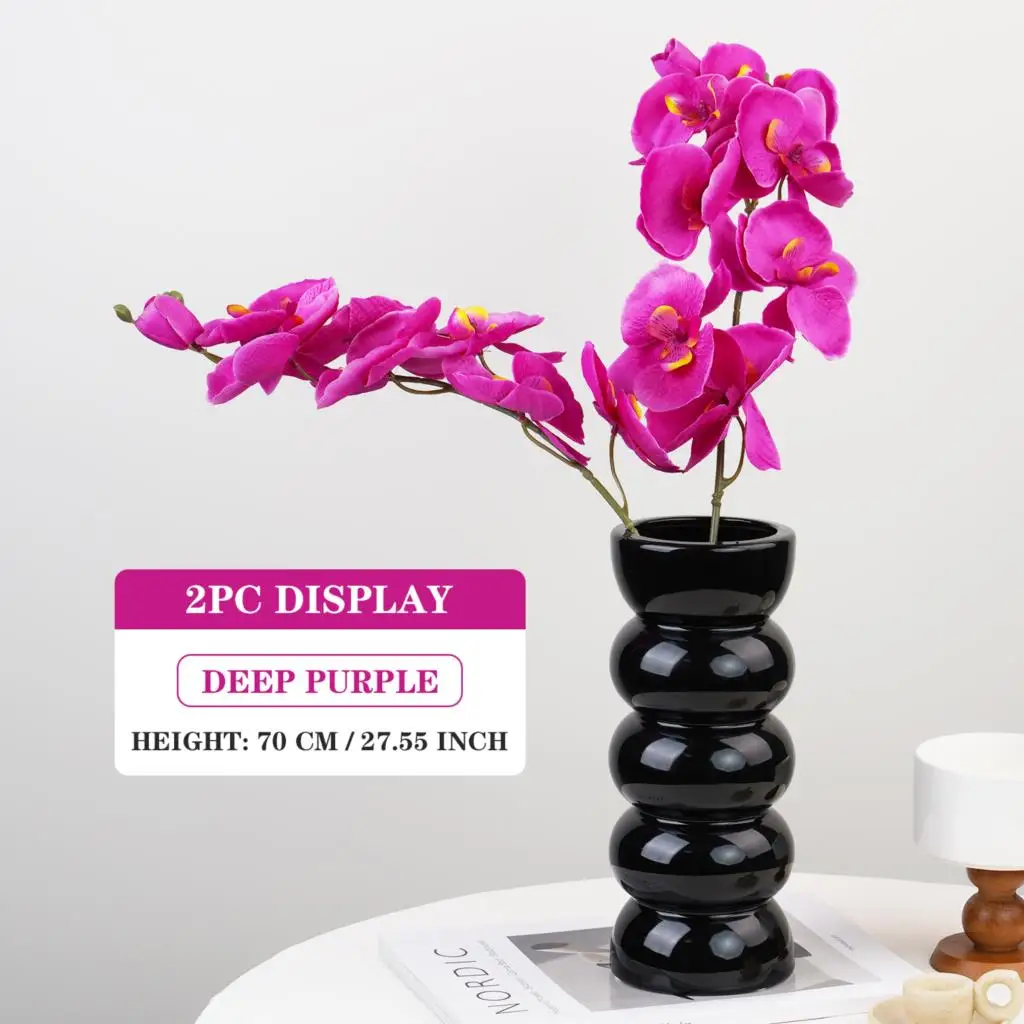 70cm rosa künstliche Schmetterling Orchidee Blumen gefälschte Motte Orchideen Blumen gefälschte Pflanzen für Hochzeits strauß Hausgarten Dekor Planta – Detail 4