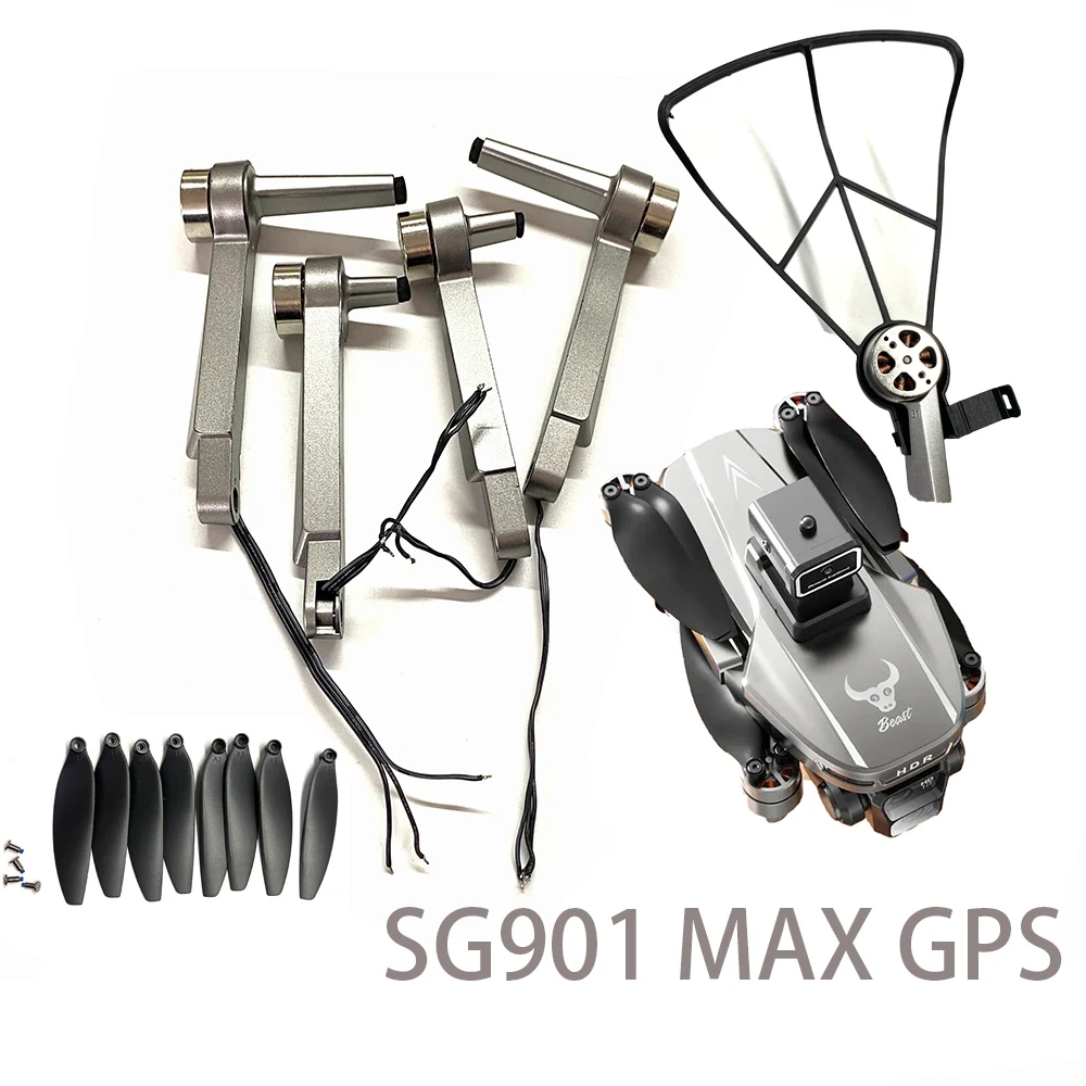 SG907 MAX GPS Drones Batería 7.6V 2600mAh Accesorios originales Hélice Hoja de arce para SG907 MAX Drone Spare (2 juegos de cuchillas