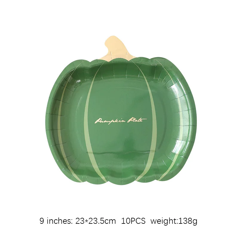 

Бумажная тарелка с тыквой Одноразовая бумажная тарелка на Хэллоуин День рождения набор бумажных стаканчиков термоштампованная посуда