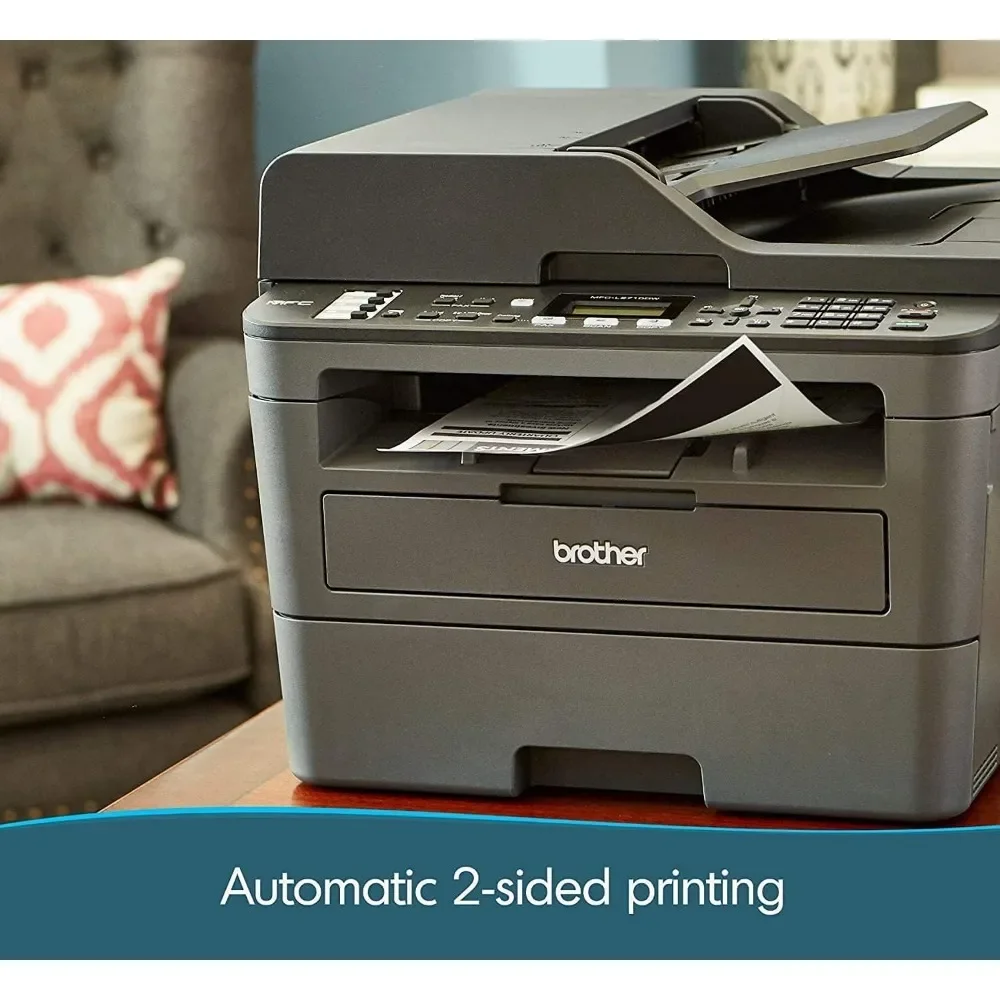 Compact Wireless Monochrome Laser All-in-One Printer-Print Copy Scan Fax-Mobile Printing Auto Duplex Printing