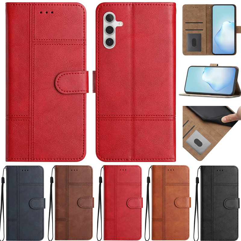 

A23E A23S Case For Samsung Galaxy A04S A04 A03 Core A14 A13 A33 A53 A73 A52 A72 A22 A32 A21S A12 Wallet Book Stand Holster Cover