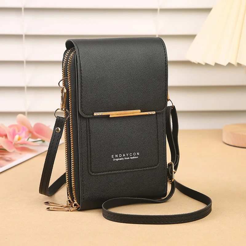 Dames crossbody telefoontas met kaarthouder en touchscreen_voghion.com