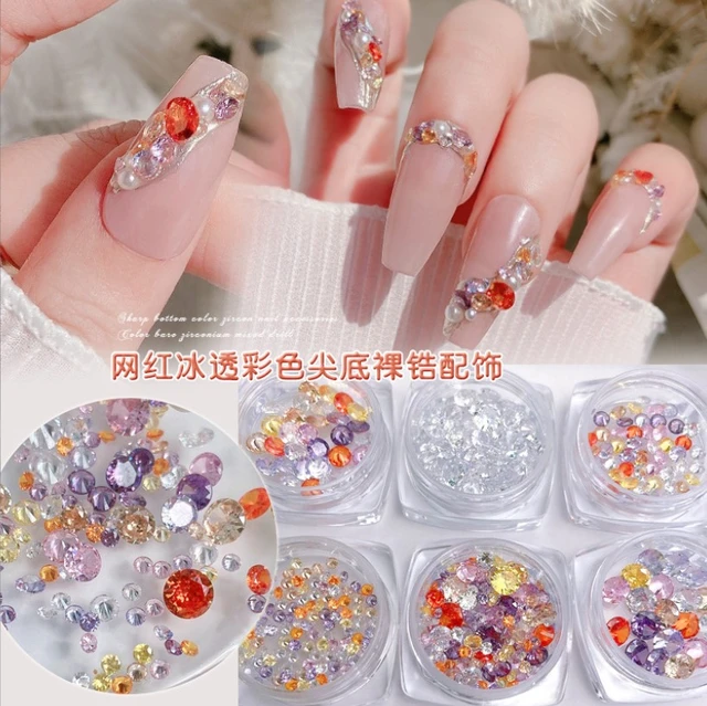 20g/Bag Mixed Colorful Stone for Nails 3D Stones for Nail Art