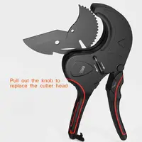 Pipe Cutter 32mm-75mm Aluminum Alloy Body Ratchet Scissors Tube Cutter PVC/PU/PP/PE Hose Cutting Hand Tools 2