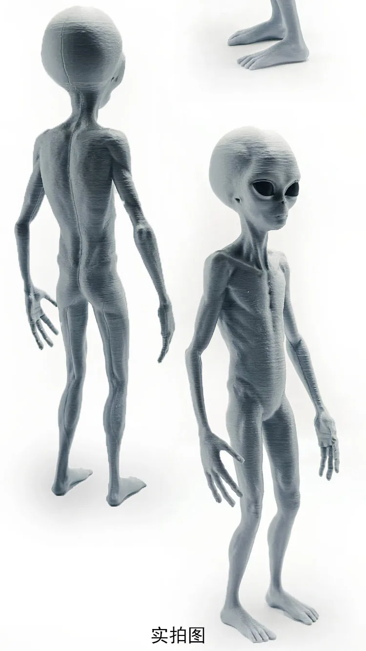 2025 New Roswell UFO Grey Alien 3D Print Toys Jesus Model Kits