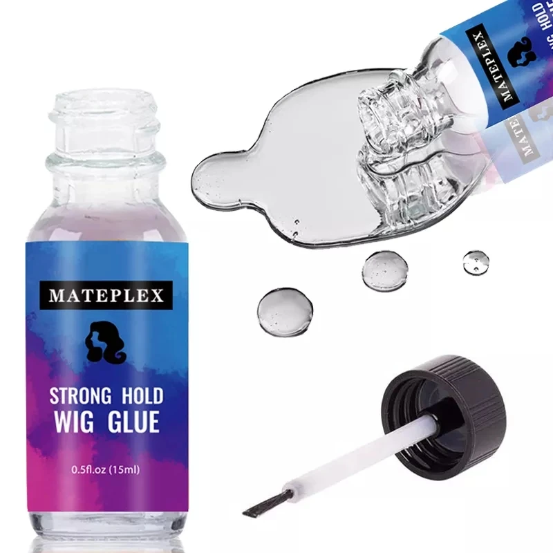 15ml Ultra Hold Lace Front Wig Glue Waterproof Hair Replacement Adhesive Invisible Wig Glue Strong Hold Bonding Glue for Toupee