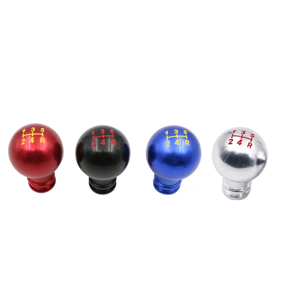 

Universal 5 Speed Car Ball Shape Gear Shift Knob Aluminium Shifter Gearstick Lever Manual Transmission AT MT