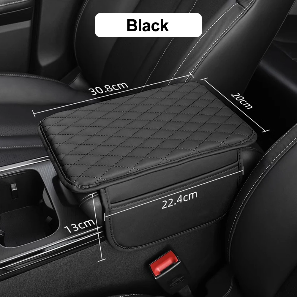 thumbnail image 1 of Reposabrazos para coche, almohadilla para aumentar la altura, bolsa de almacenamiento, funda protectora para consola central con bolsillo de almacenamiento lateral, accesorios interiores, 1 of 5