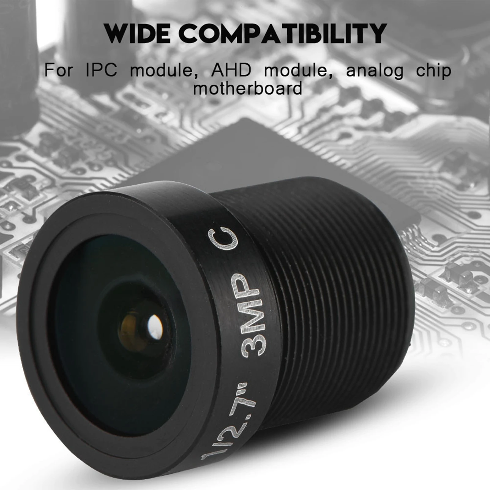 Obiettivo per telecamera CCTV Obiettivo per telecamera CCTV da 2,8 mm 3 milioni di pixel Obiettivo CCTV IR da 1/3 '' Obiettivo prisma a 5 strati per obiettivo scheda IR per telecamera di rete - immagine 2
