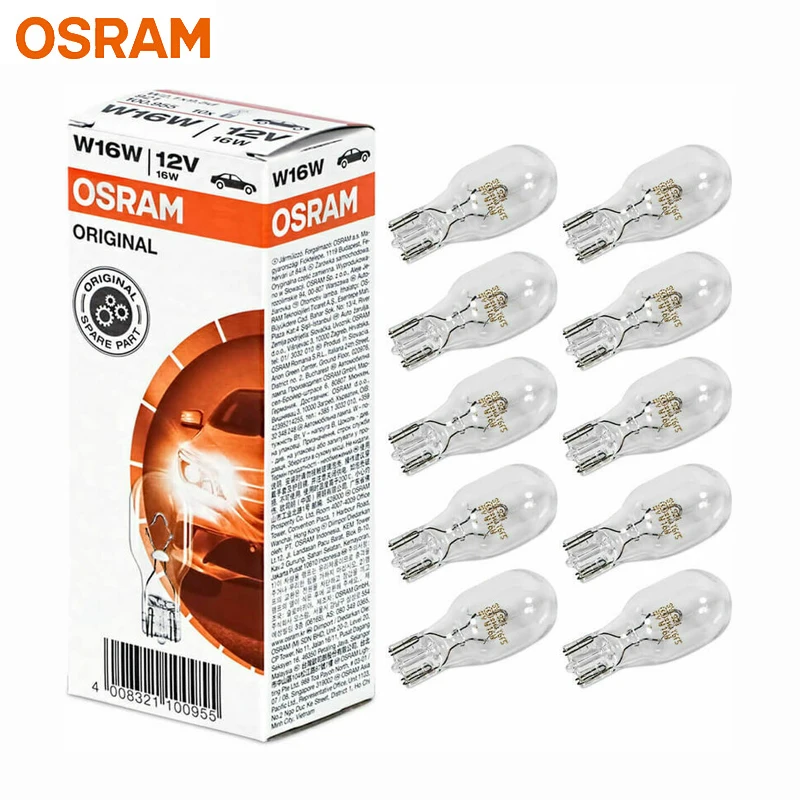 2 Ampoules OSRAM W16W Original 12V - Auto5