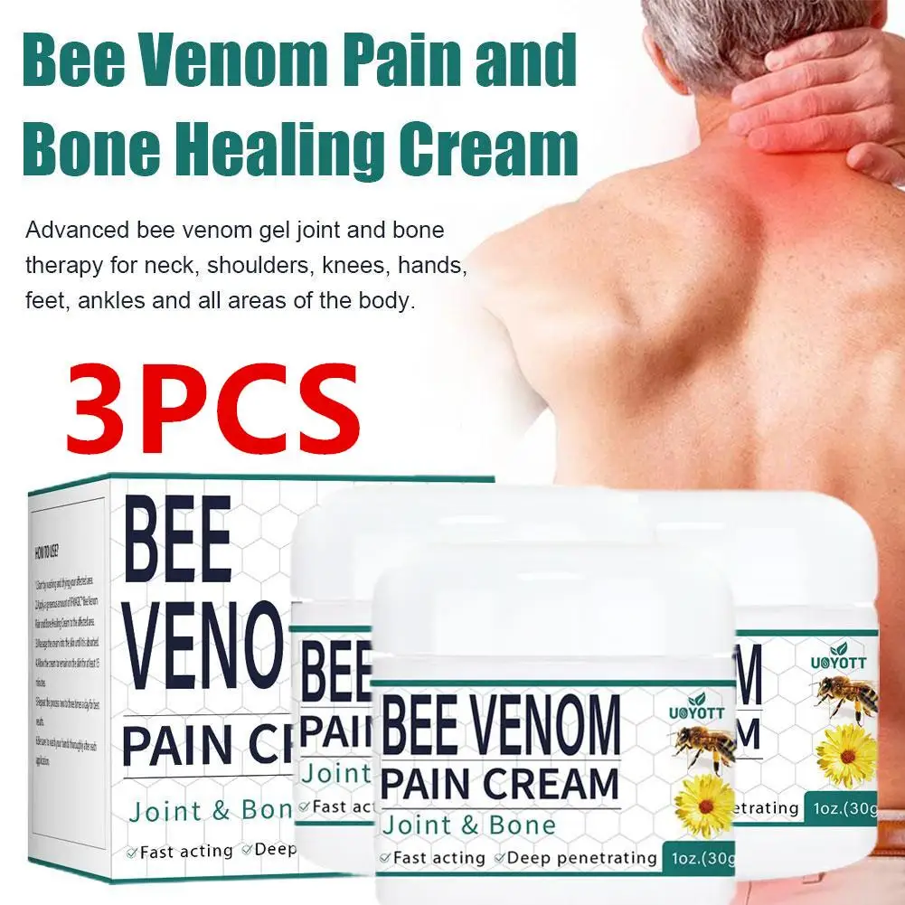 3pcs Beevenom Joint Cream Relieves Pain Hand Foot Plaster Joint Shoulder And Neck Pain Massage Care Cream