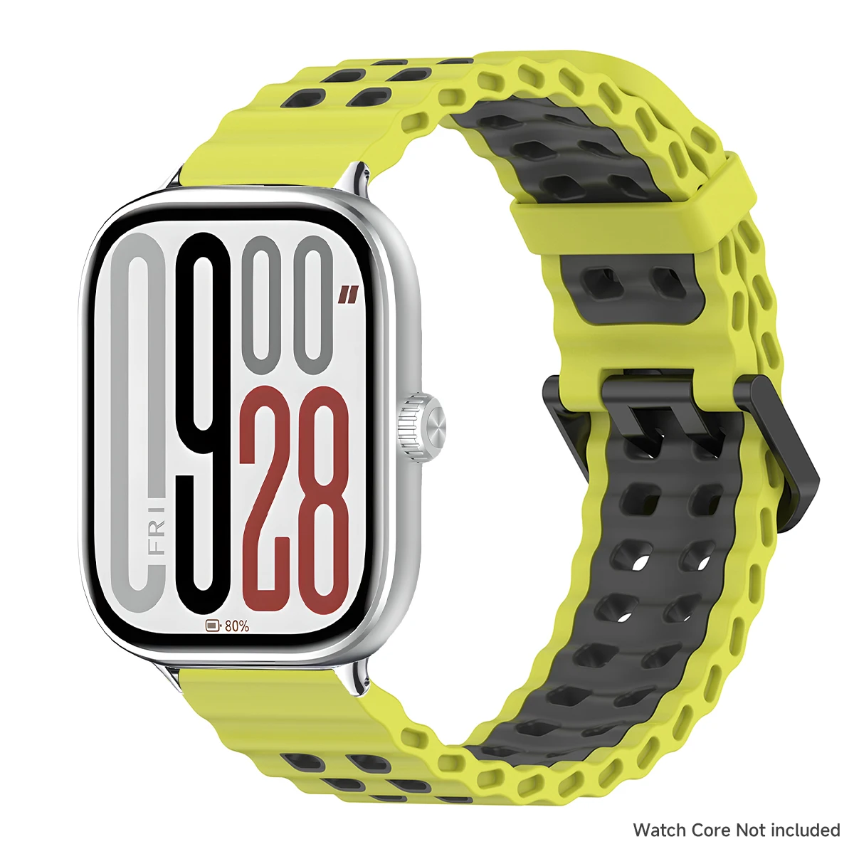 Two-Tone Breathable Silicone Sport Wristband Strap