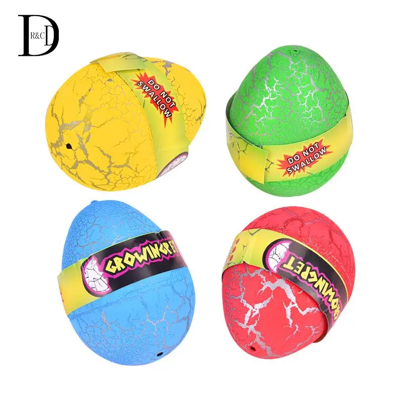 4PCS Magic Water Growing Dino Egg Hatching Colorful Dinosaur Add Cracks Grow Eggs Cute Children Kids Toy For Boys | Игрушки и хобби