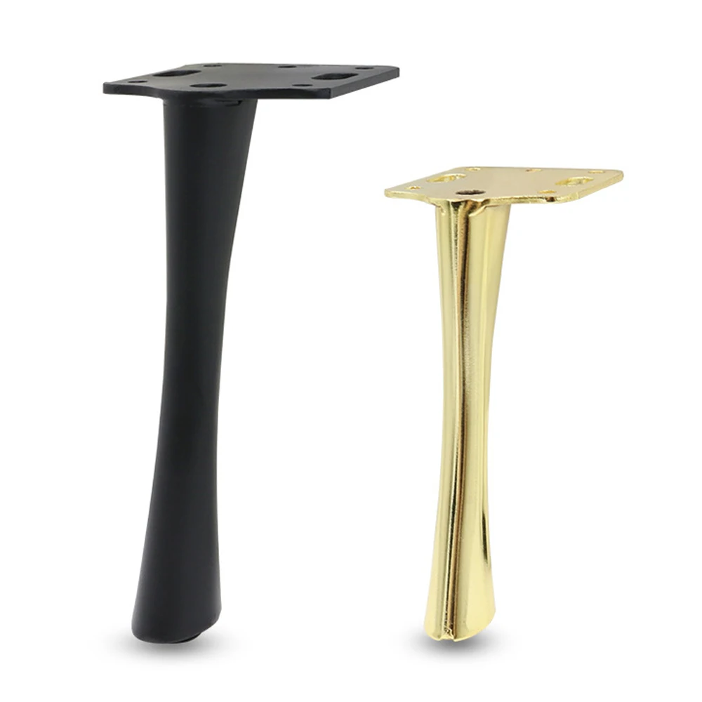  XFSHKJS Patas de muebles doradas, 4 piezas de patas de mesa de  metal, patas de soporte para muebles modernos, para armarios, armarios de  TV, mesita de noche, vienen con tornillos y